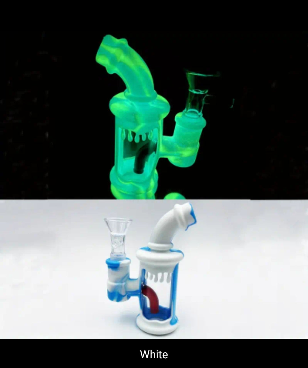 Mini glow in dark bong