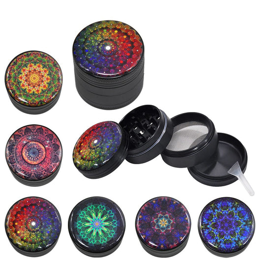 Mandala Series Metal Herb Grinder 50MM Spice Crusher