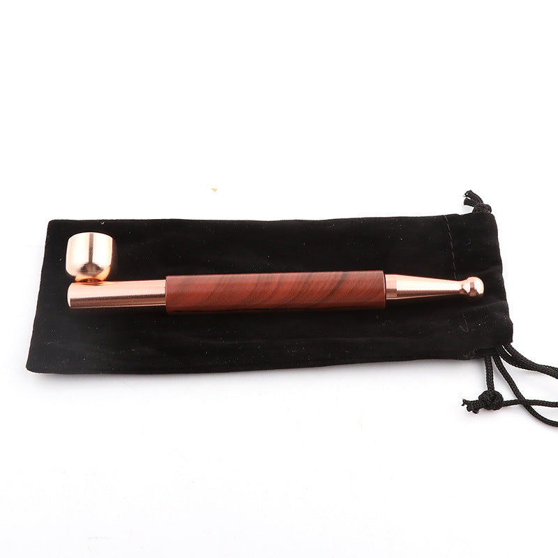 The new wood metal pipe for smoking weed, tobacco