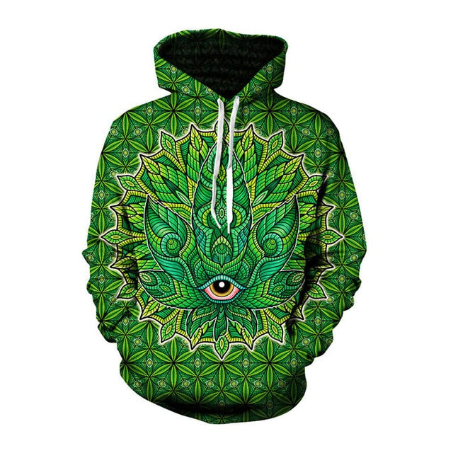 Alisister Green Weed Print 3D Hoodies Sweatshirt Men/Women 2024 Autumn Winter Tracksuit Funny Sudaderas Hombres Sweatshirt