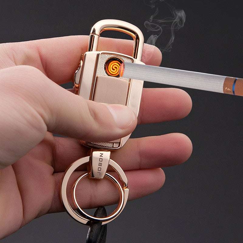 Cigarette Lighter Keychain Car KeyChains Multifunction Key Rings