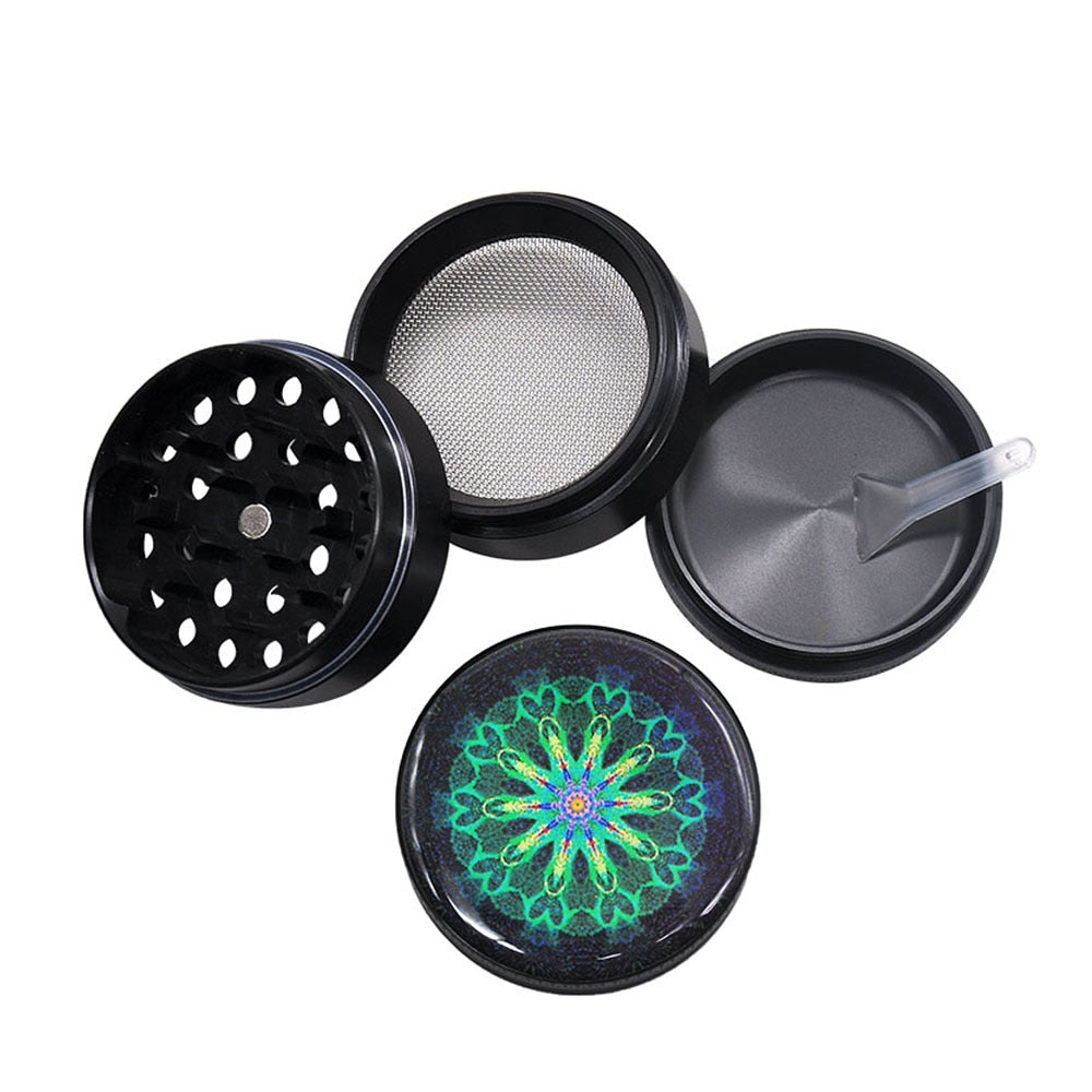 Mandala Series Metal Herb Grinder 50MM Spice Crusher