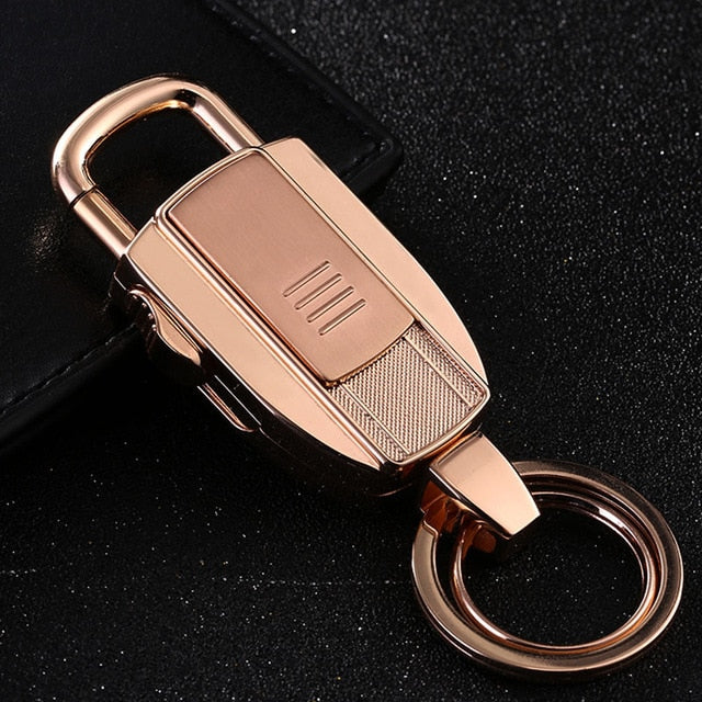 Cigarette Lighter Keychain Car KeyChains Multifunction Key Rings