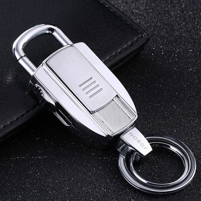 Cigarette Lighter Keychain Car KeyChains Multifunction Key Rings