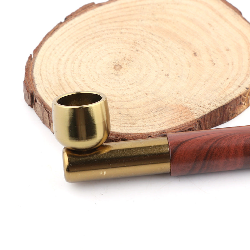 The new wood metal pipe for smoking weed, tobacco