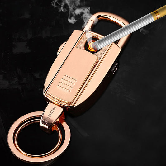 Cigarette Lighter Keychain Car KeyChains Multifunction Key Rings