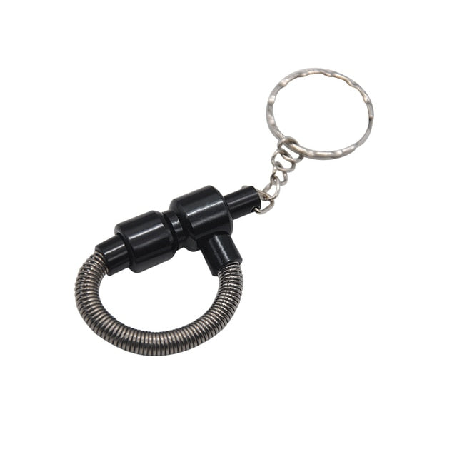 Key Chain Metal Spring Smoking Pipe Tobacco Mini Pipes Disguise Creative Pipe 75MM Long